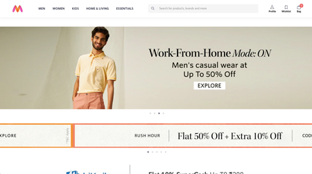 Myntra has an edit for apparel for men working from home.