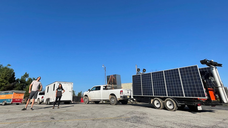 Footprint Project deploys solar trailers to the sites of disasters.