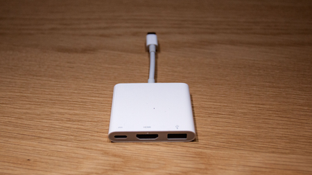 USB-C adapter for power, HDMI, and USB
