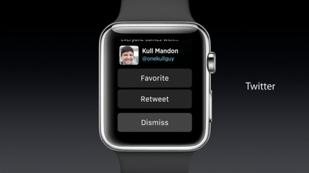 Twitter Apple Watch app favorite retweet