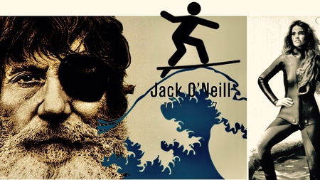 Jack O&#039;Neill and 1970 wetsuit.