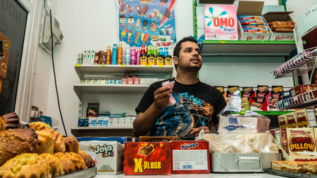 Mahmoud Garbi at his store in Sidi Bouzid.