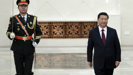 China&#039;s President Xi Jinping stands during a welcoming ceremony at the Great Hall of the People in Beijing, December 23, 2014. Picture taken December 23, 2014.