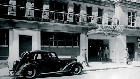 The entrance, circa 1935.