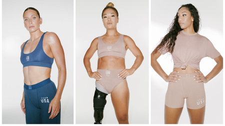Campaign images of the Skims Olympic collection