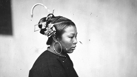 Fukien province, China: a woman of Fukien. Photograph by John Thomson, 1871. 1871 By: J. Thomson