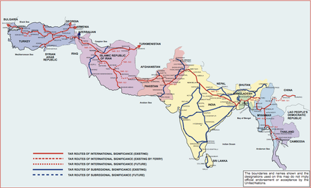 Trans-Asian Railway southern corridor.