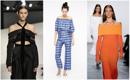 spring trends, new york fashion week, off-the-shoulder