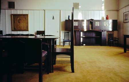 Mackintosh building&#039;s boardroom in a photograph from 1976