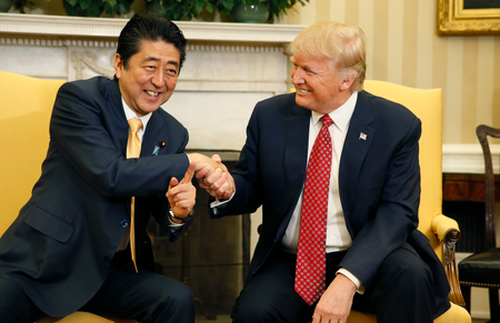 Abe Trump handshake