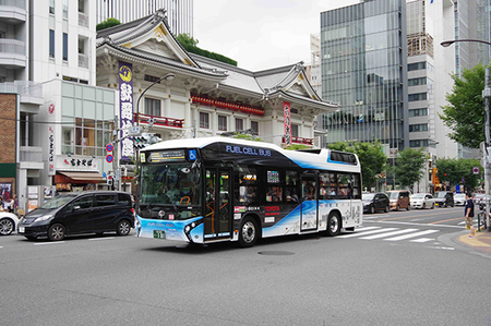 Tokyo hydrogen fuel cell bus