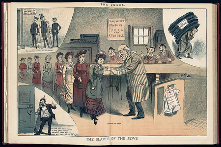 An illustration from 1882 in the satiric magazine, &quot;The Judge&quot;