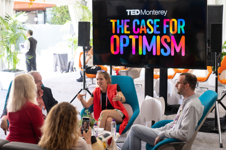 Community Lunch at TEDMonterey: The Case for Optimism. August 1-4, 2021, Monterey, California. Photo: Bret Hartman / TED