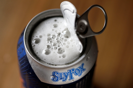 sly fox topless beer can