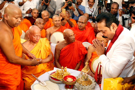 Former Sri Lankan President Mahinda Rajapaksa assume duties as the new Prime Minister, Colombo, Sri Lanka - 29 Oct 2018