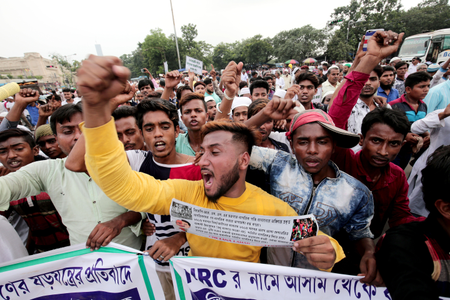 Protests against the NRC continued in Kolkata