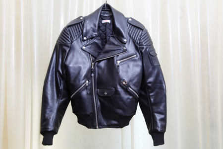 Leather jacket at Butcherei Lindinger