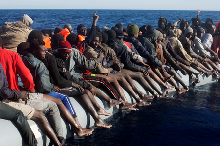 Migrants crossing Mediterranean