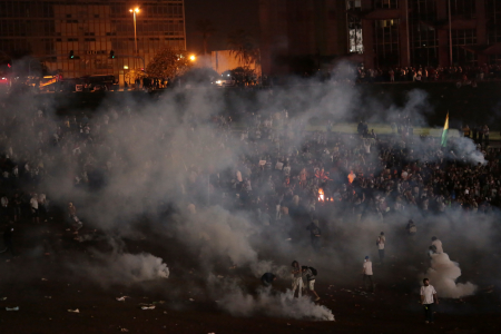Tear gas protests