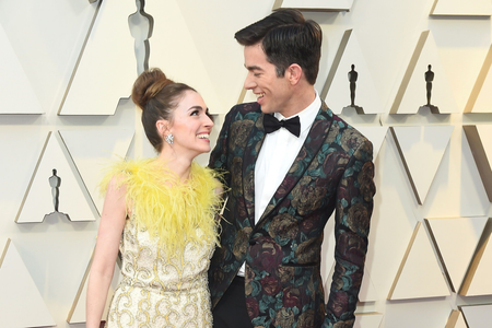 Annamarie Tendler, left, and John Mulaney arrive at the Oscars on Sunday, Feb. 24, 2019, at the Dolby Theatre in Los Angeles. (Photo by Jordan Strauss/Invision/AP)