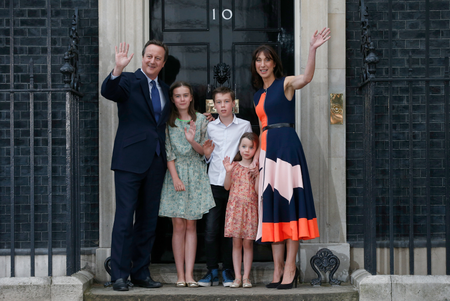 Cameron family outside no 10