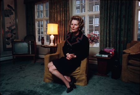 Margaret Thatcher in her London Apartment