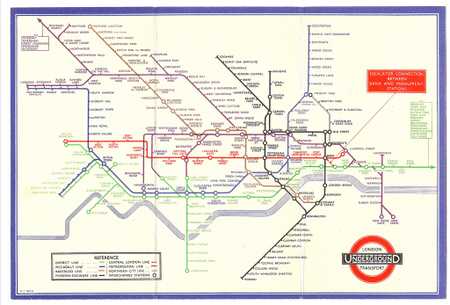 1937 London tube map
