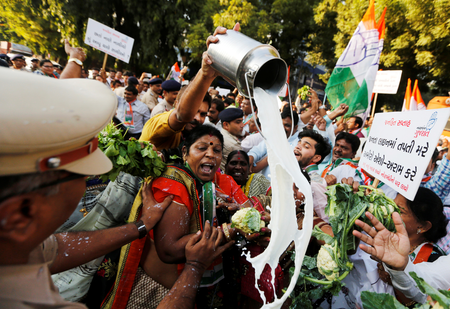 India has descended into chaos as people protest the decommissioning of certain notes.