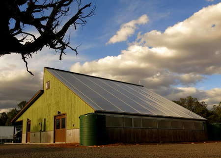 A solar-powered greenhouse at Grand Canyon National Park.