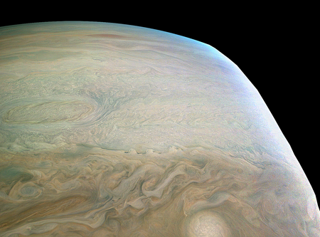 NASA Juno Mission's latest flight over Jupiter reveals beautifully ...