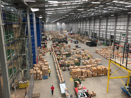 ASOS&#039; Barnsley, UK, warehouse