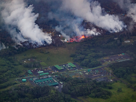 Hawaii's Kilauea volcano: Aerial photos show lava's slow-motion ...