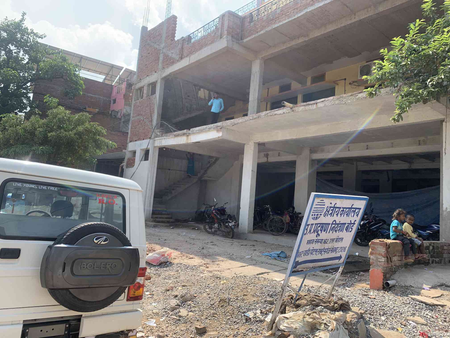 The regional office of the Uttar Pradesh Pollution Control Board is housed in a ramshackle building. Parked outside is the only vehicle shared by four officials who are responsible for supervising industries in two sprawling districts.