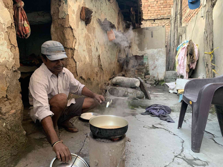 One of the ways in which the domestic sector contributes to air pollution is through the use of firewood and coal to light cooking fires. The Modi government introduced a cooking gas scheme to wean people away from polluting fuels, but inflation has meant few among the poor can afford it.