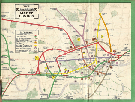 1911 London tube map