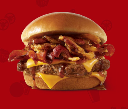 Wendy&#039;s ad for Bourbon Bacon Cheeseburger