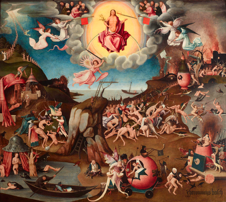 Last Judgment, a painting attributed to the school of Hieronymous Bosch