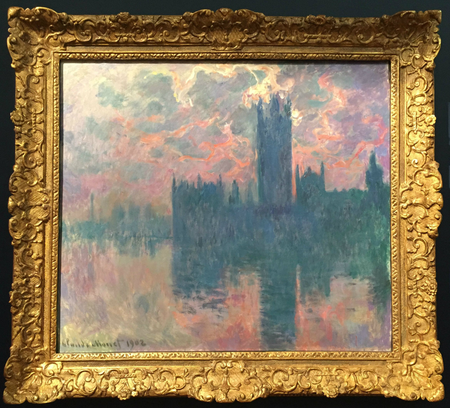 Claude Monet&#039;s &quot;Le Parlement, soleil couchant&quot;