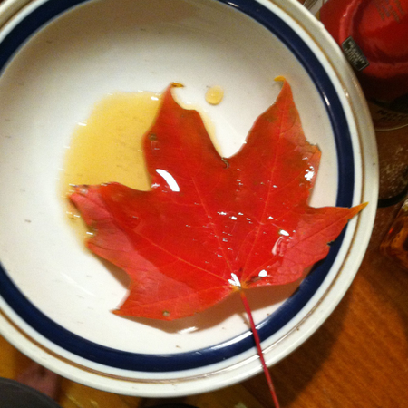 leaf in syrup