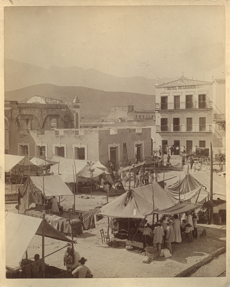 Monterrey market in the late 1800s