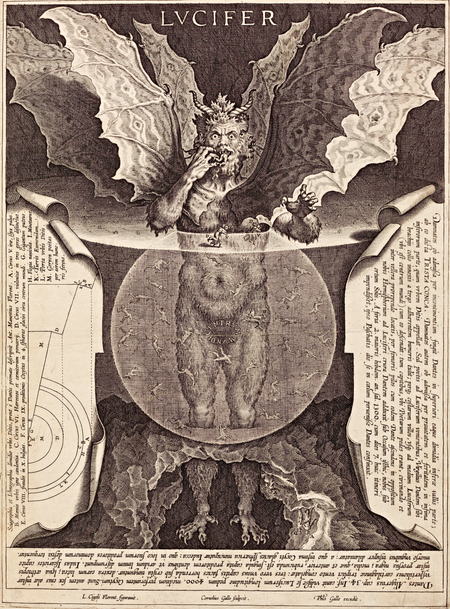 Lucifer, an engraving by Cornelis Galle I