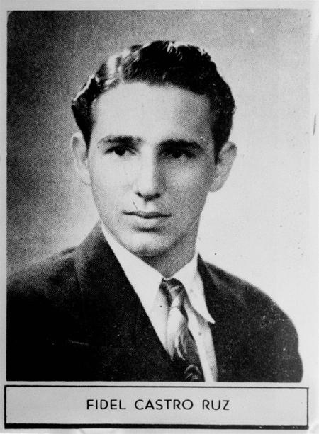 The caption describing Fidel Castro in his 1945 high school yearbook reads: &quot;Distinguished student and a fine athlete. Very popular. Will study law and we have no doubt he will have a brilliant future.&quot;