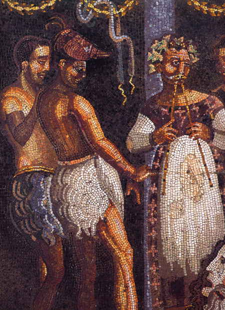 Roman mosaic depicting music