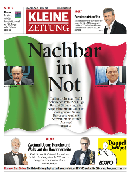 Kleine Zeitung headline
