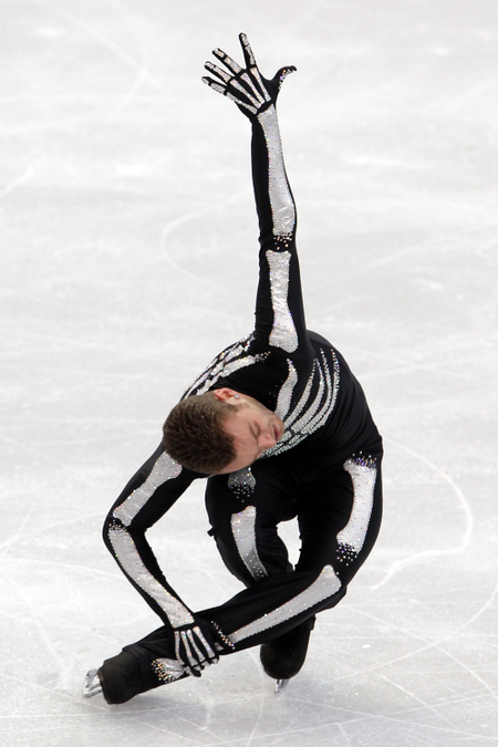 VANCOUVER, BC - FEBRUARY 16: Kevin van der Perren of Belgium competes in the men&#039;s figure skating short program on day 5 of the Vancouver 2010 Winter Olympics at the Pacific Coliseum on February 16, 2010 in Vancouver, Canada. (Photo by Matthew Stockman/Getty Images)
