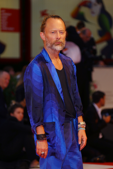 Singer Thom Yorke poses for photographers upon arrival at the premiere of the film &#039;Suspiria&#039; at the 75th edition of the Venice Film Festival in Venice, Italy, Saturday, Sept. 1, 2018. (Photo by Joel C Ryan/Invision/AP)