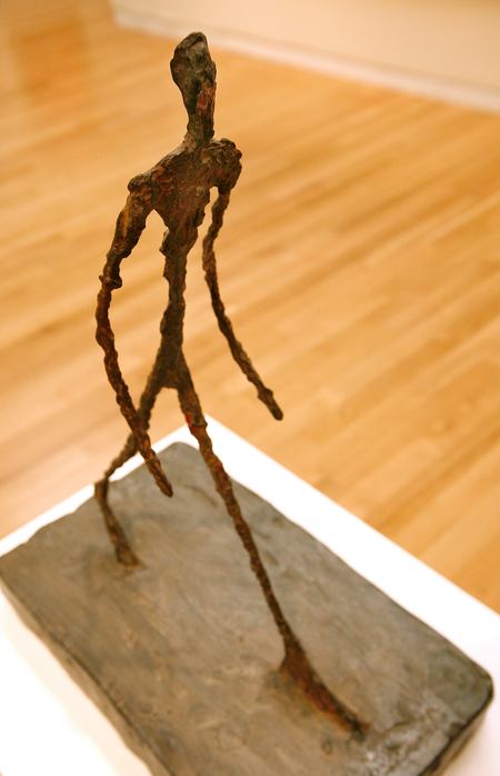 &quot;Homme Traversant une place par un matin soleil,&quot; by Alberto Giacometti