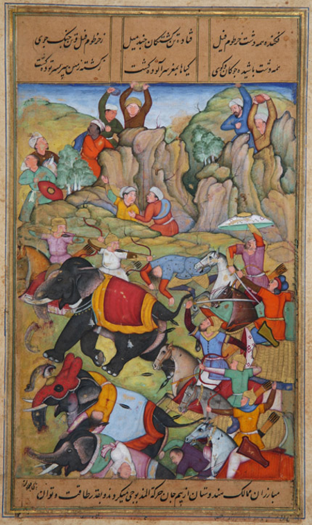 Timur defeats the sultan of Delhi