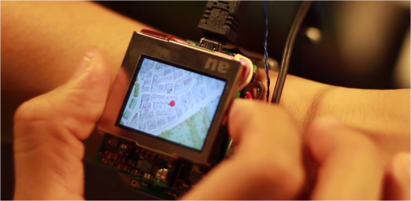 Illustration for article titled Una nueva idea de smartwatch: manejarlo con giros de pantalla
