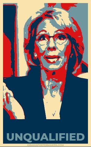Illustration for article titled Betsy DeVos Is A Cruel, Ignorant, Useless, Morally Corrupt, And Evil Human BeingÂ